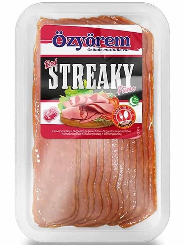 Red Streaky Rökt kalkonskiva 130g ✖ 10