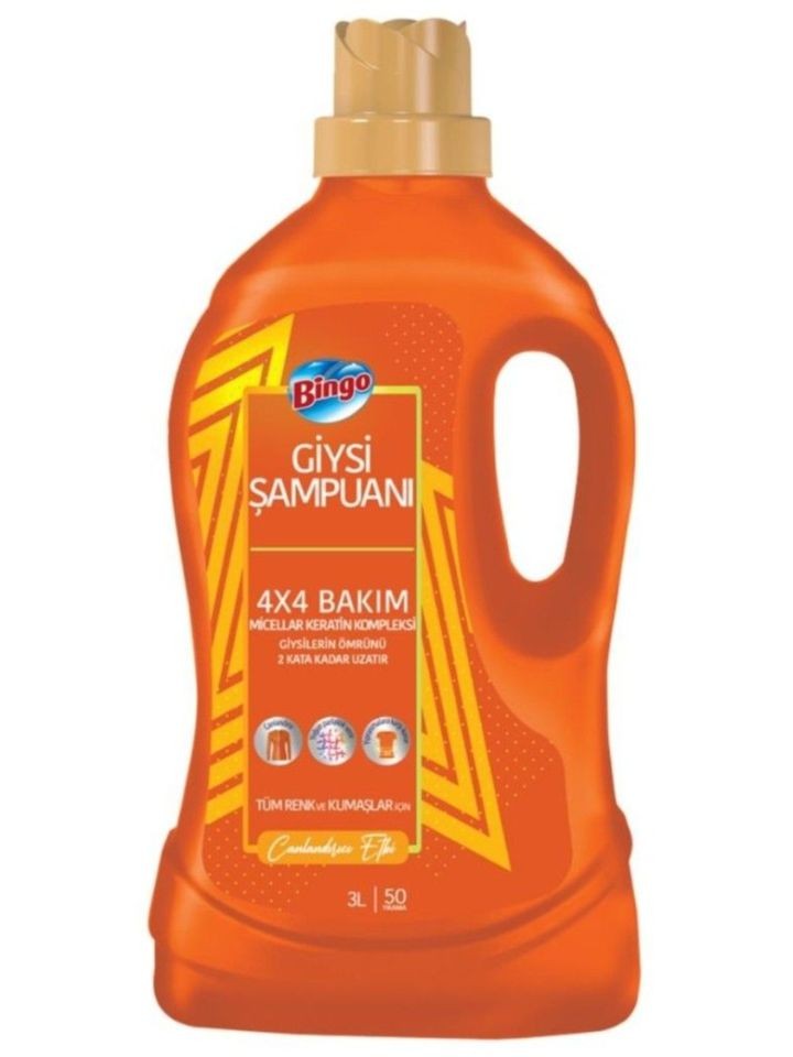Uppfriskande Klädschampo för Alla Färger och Tyger 3L ✖ 6