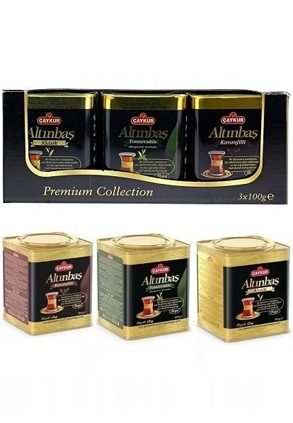 Altinbas Premium Mix (Klassiskt-Kryddnejlika-Earl Grey) Svart Te 3x100g _(1 pk/8)