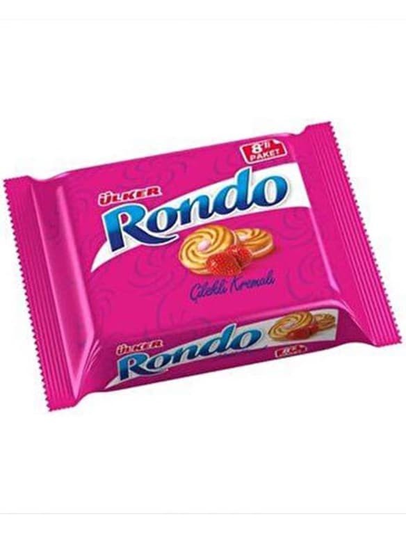 Rondo Kakor med Jordgubbsfyllning 8-pack 61g ✖ 6