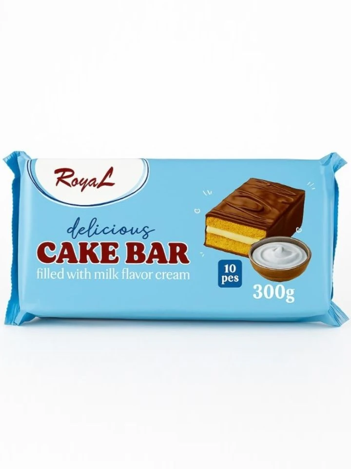 Royal Cake Bar - Mjölk (10 st) 300g _(1 pk/12)