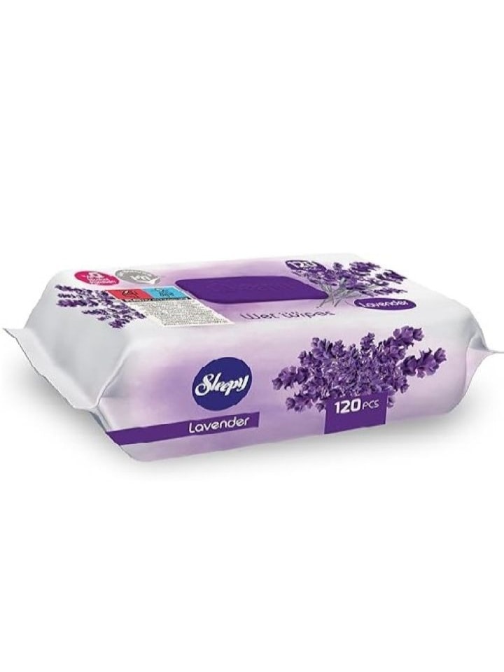 Våtservetter Lavendel 120 st ✖ 12