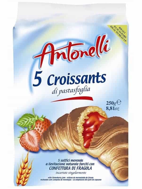 Jordgubbsfylld Croissant (5-pack) 250g ✖ 8