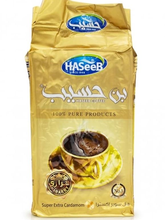 Super Extra Kardemummakaffe Arabiskt Guld Förpackning 500g ✖ 10
