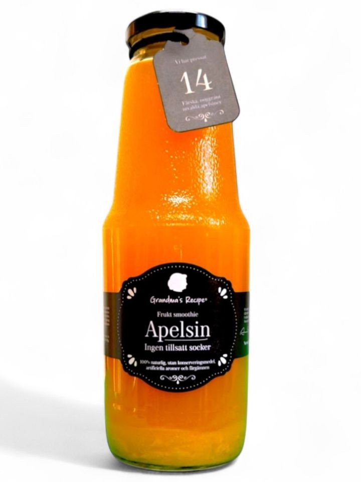 100% Färsk Pressad Apelsin Frukt Smoothie 1L ✖ 6