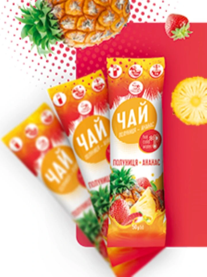 Flytande te koncentrat (Jordgubb-Ananas) 50g _(1 pk/12)