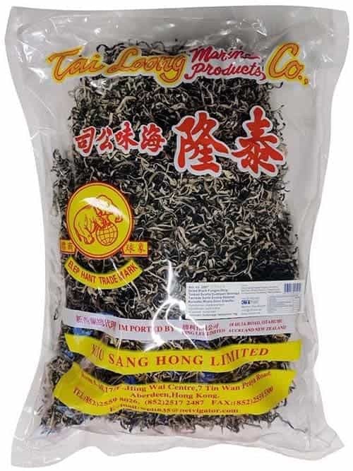 Torkad Svart Svamp i Strimlor 1kg ✖ 10