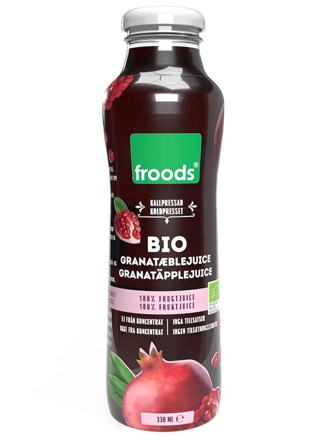 Ekologisk 100% Granatäpple Juice 330 ml ✖ 12