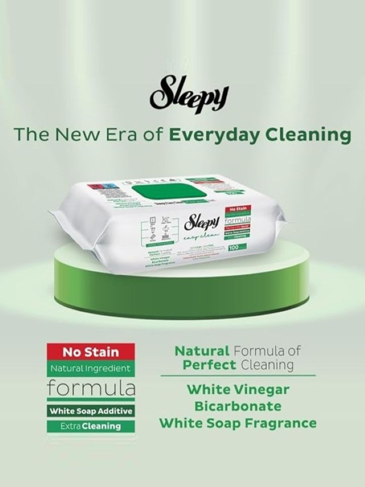 Easy Clean Yt-rengöringsservetter (Vitsåpa) 100 st ✖ 6