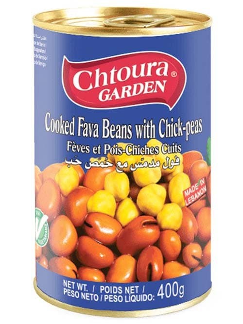 Palestinsk Stil Kokta Bondbönor - Foul Medames 400g ✖ 24