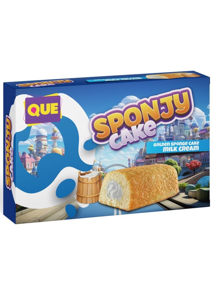 SPONJY - Mjölkkräm Sockerkaka 200g ✖ 18