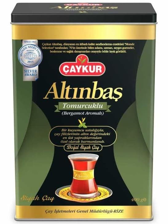 Altınbas Knopp-Bergamott Smaksatt Svart Te 400g ✖ 12