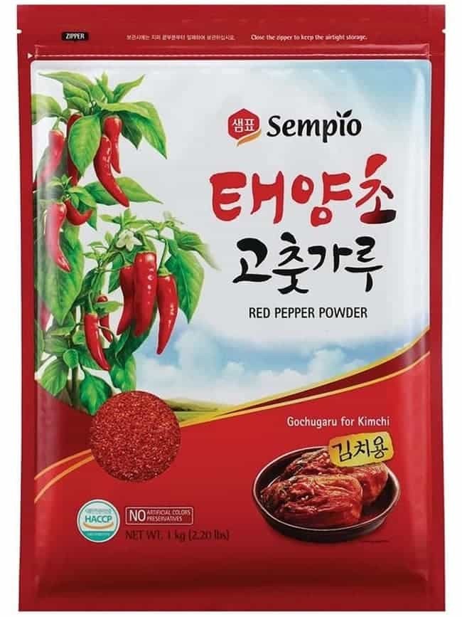 Rött Pepparpulver, Gochugaru för Kimchi 1kg ✖ 10