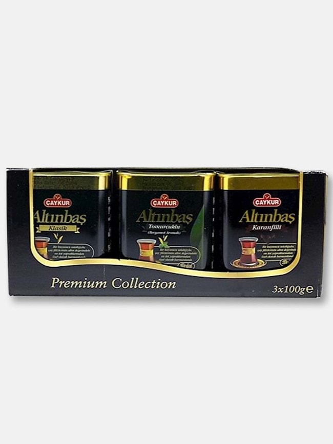 Altinbas Premium Mix (Klassiskt-Kryddnejlika-Earl Grey) Svart Te 3x100g ✖ 8