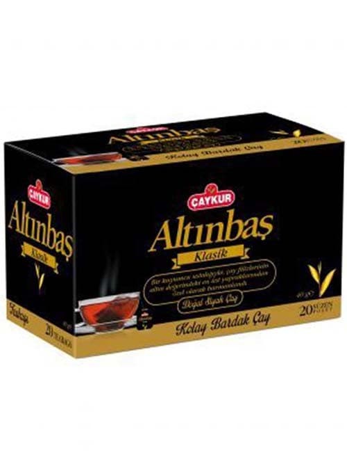 Altınbas Klassisk Lättkopp Svart Te - 20 Tepåsar ✖ 24