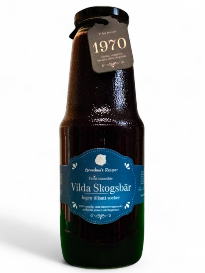 100% Färsk Pressad Vilda Bär Frukt Smoothie 1L ✖ 6
