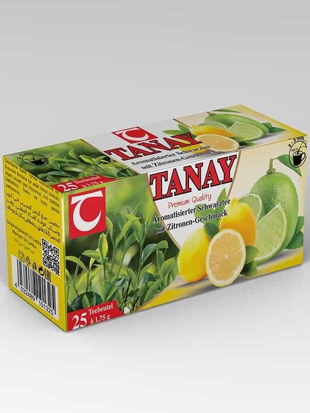 Tanay - Lemon Flavored Black Tea (25 Tea Bags)