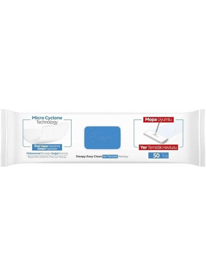 Easy Clean Mopp-kompatibla Golvservetter (Blekmedel) 50 st ✖ 4