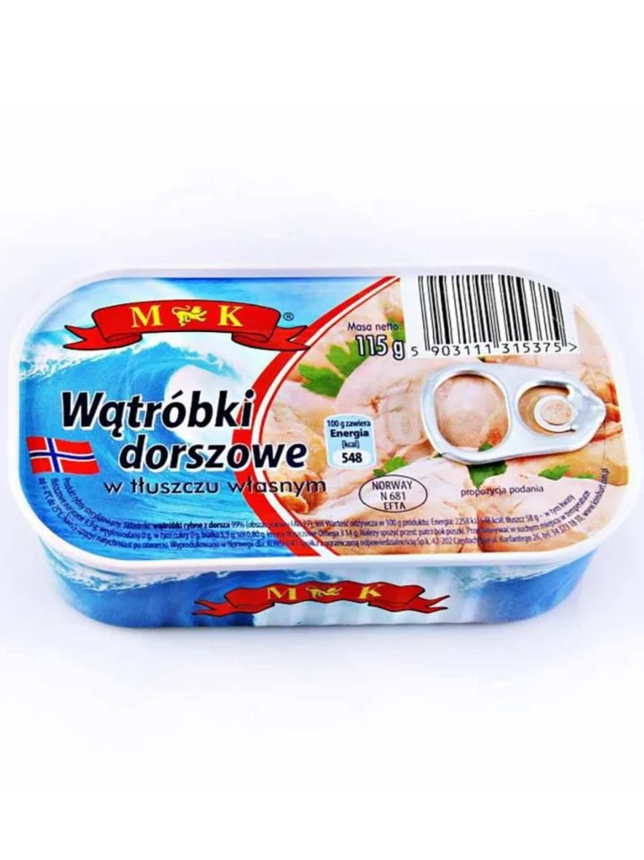 Torsklever i Eget Fett 115g _(1 pk/12)