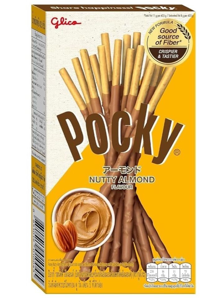 Pocky Nötig Mandel Smak Kexpinnar 39g ✖ 10
