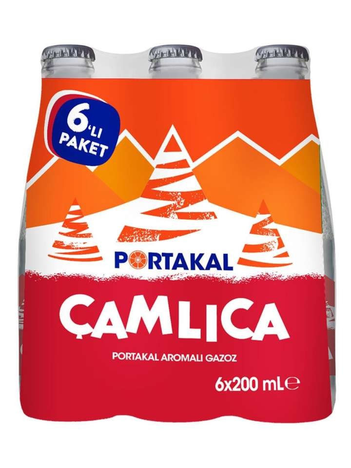 Camlica Apelsinsmakad Läsk 200ml (6-pack) ✖ 4