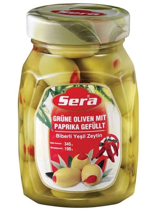 Gröna Oliver med Paprika 350ml ✖ 12