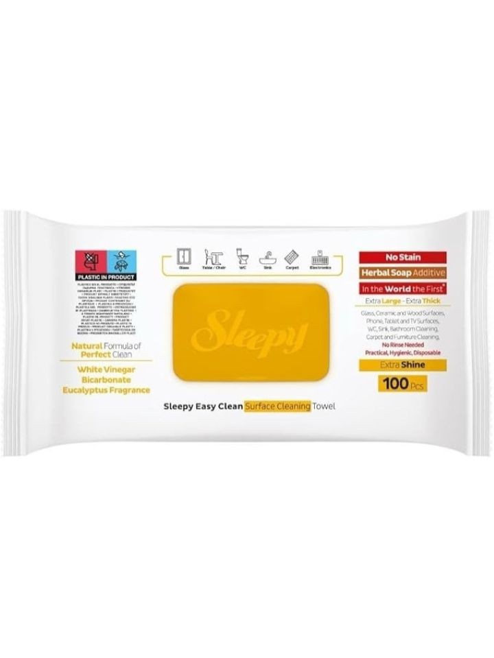 Easy Clean Yt-rengöringsservetter (Örtsåpa) 100 st ✖ 6