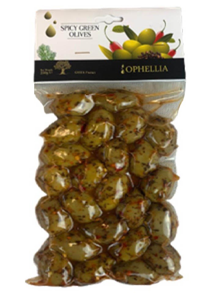 Gröna Oliver med Chili 250g ✖ 12