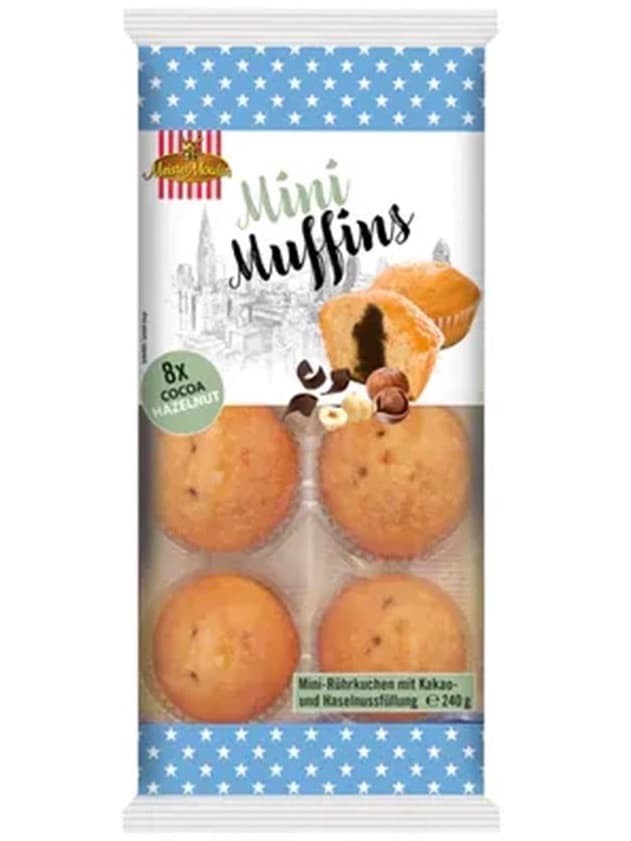 Kakao & Hasselnöt Mini Muffin (8-pack) 240g ✖ 15