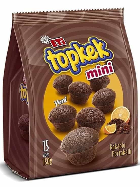 Topkek Mini Chokladkaka med Apelsinsmak 150g _(1 pk/12)