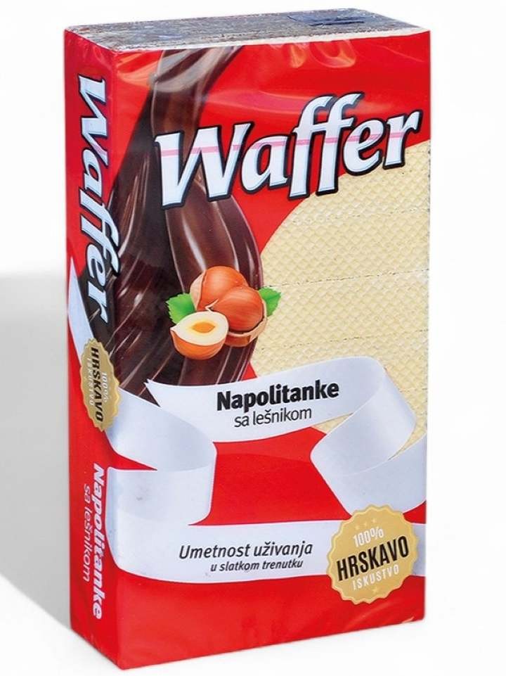 Napolitanke Wafer M Hasselnöts Fyllning 400g ✖ 12