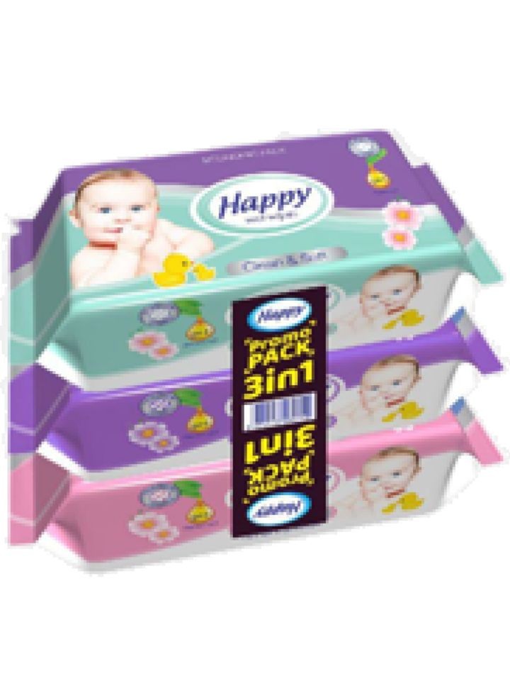 Våt Servetter 3in1 Prom-Pack 3x66pcs ✖ 8