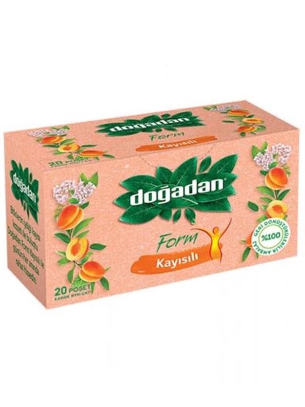 Dogadan Form - Aprikossmaksatt Örtte (20 tepåsar) ✖ 12