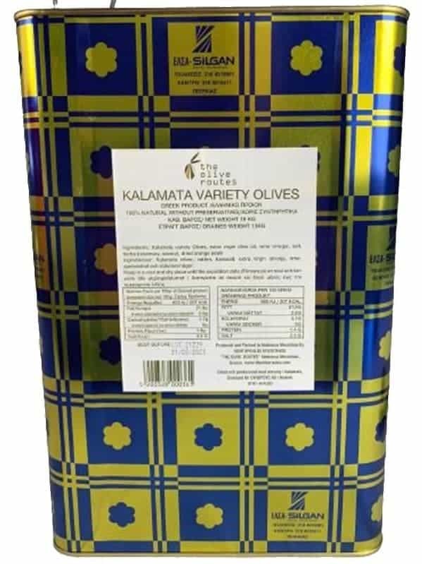 Grekiska Kalamata Oliver Jumbo (Plåthink) 13kg ✖ 1