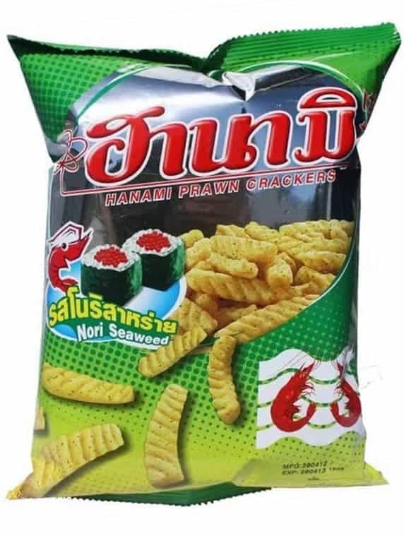 Räk Cracker med Norisjögräs Smak 60g ✖ 24