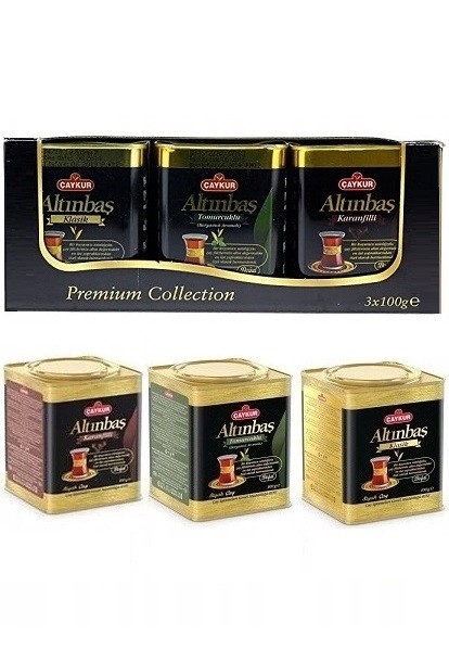 Altinbas Premium Mix (Klassiskt-Kryddnejlika-Earl Grey) Svart Te 3x100g ✖ 8