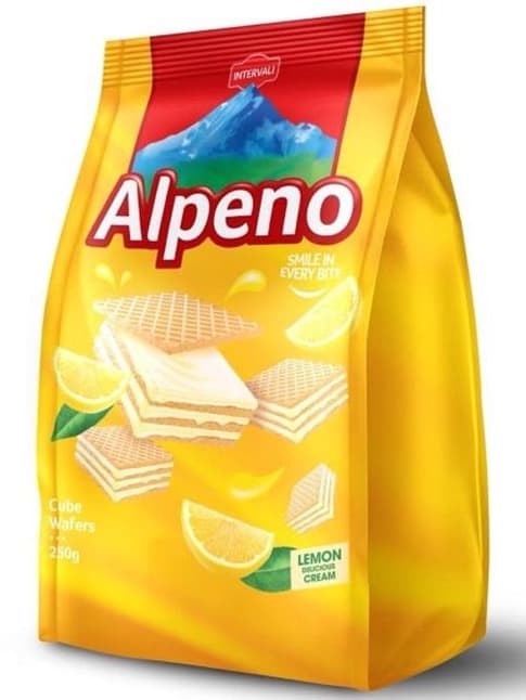 Citronfyllda Wafers 250g ✖ 12