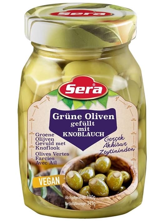 Gröna Oliver med Vitlök 350ml _(1 pk/12)