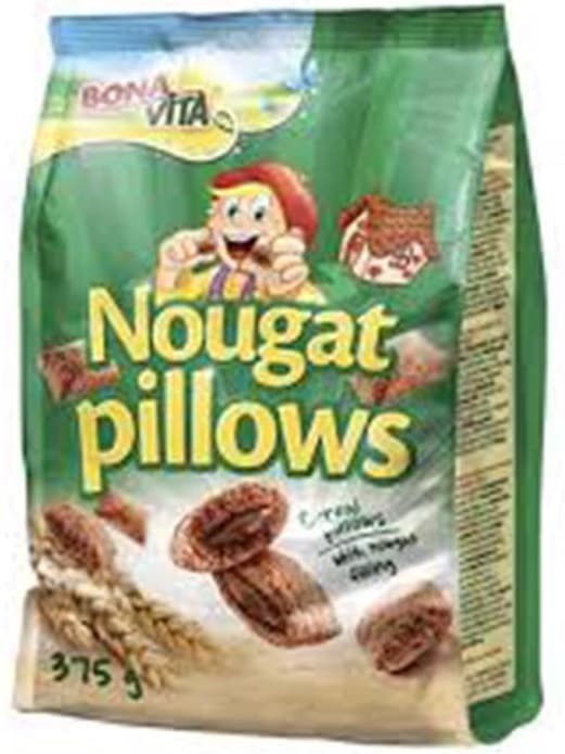 Naugat Pillows - Spannmålskuddar med Hasselnötsfyllning 375g ✖ 12