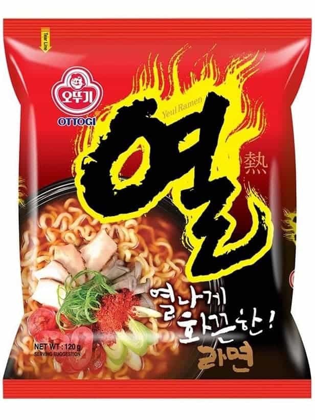 Yeul Ramen Kryddig Nudlar 120g ✖ 20