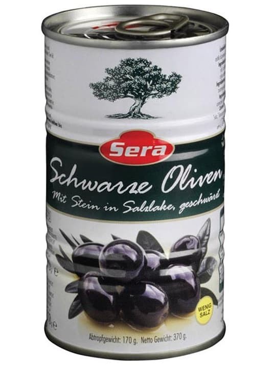 Urtagna Svarta Oliver Lättsaltade 360g ✖ 24