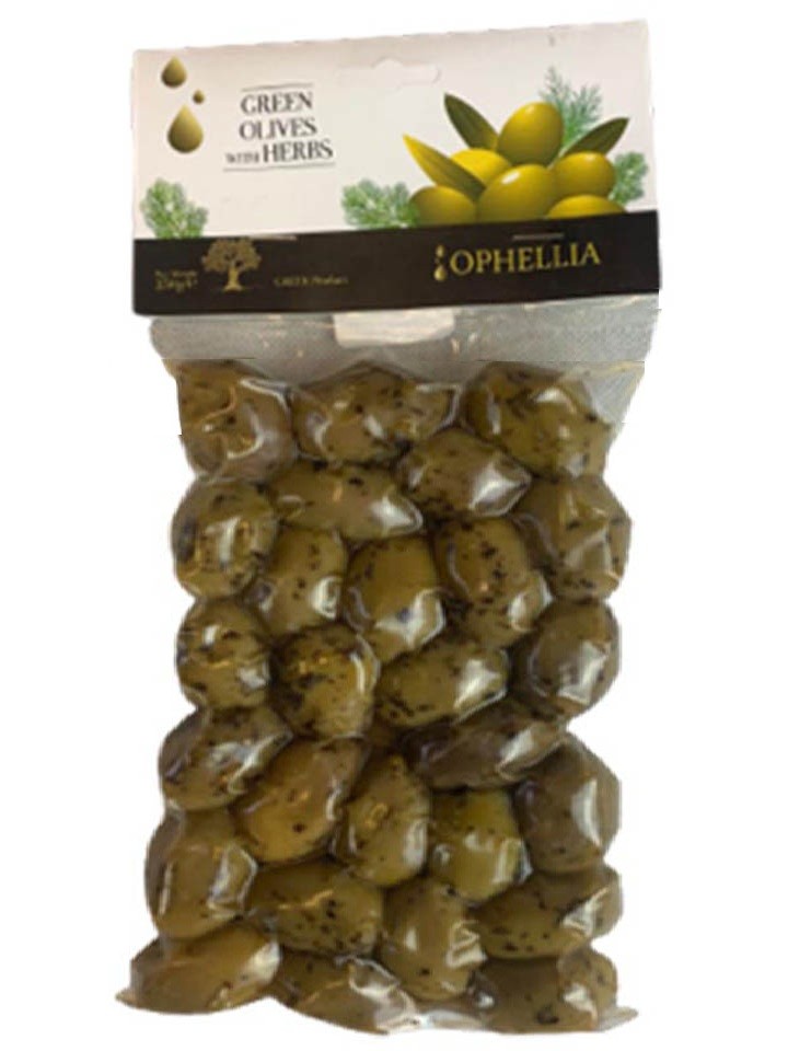 Gröna Oliver med Oregano 250g ✖ 12