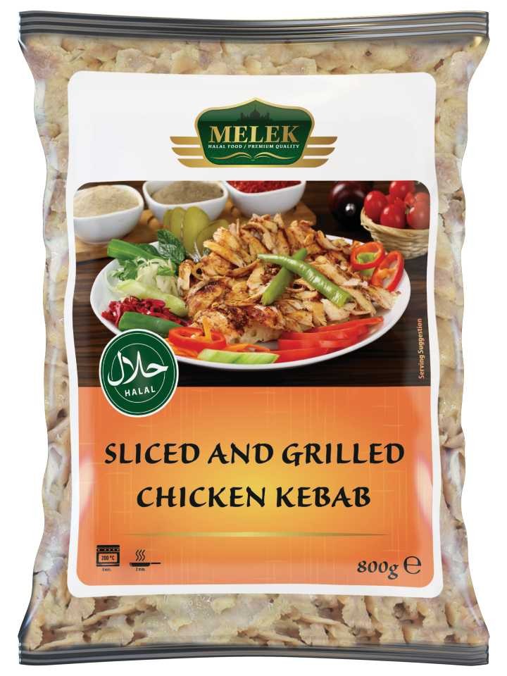 Kyckling Kebab (skivad och grillad) 800g ✖ 10