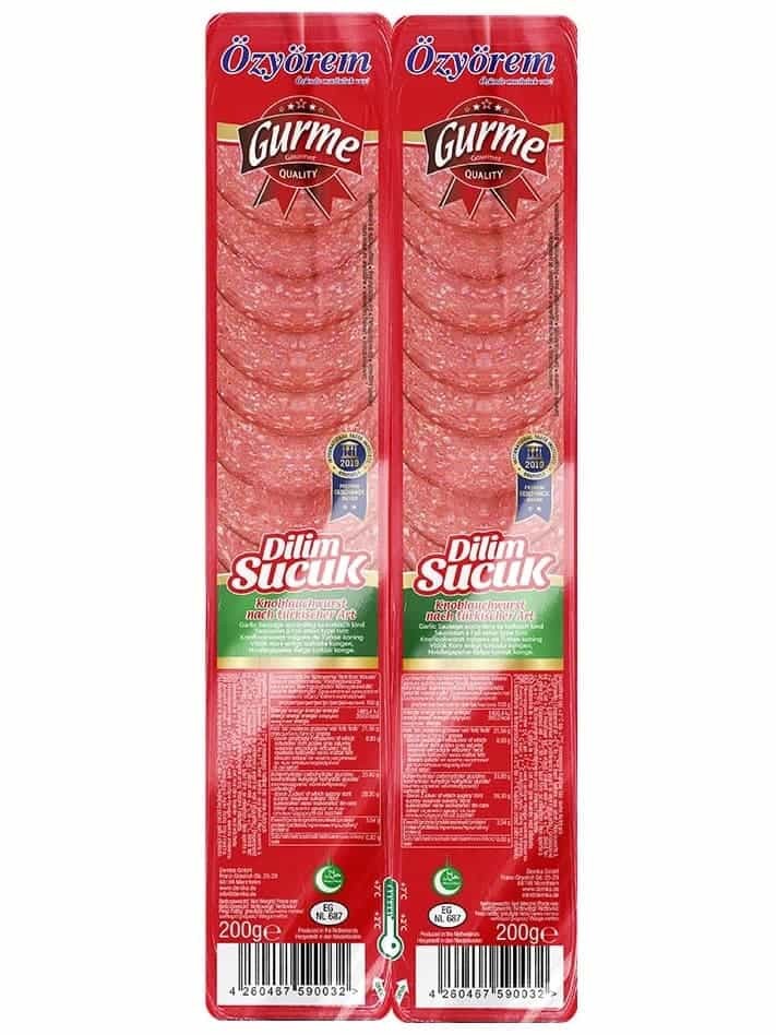 Skivad Gourmet Sucuk 2x200g ✖ 16