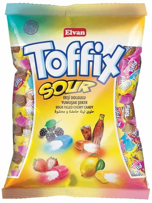 TOFFIX Sour Filled Soft Candy 300g ✖ 12