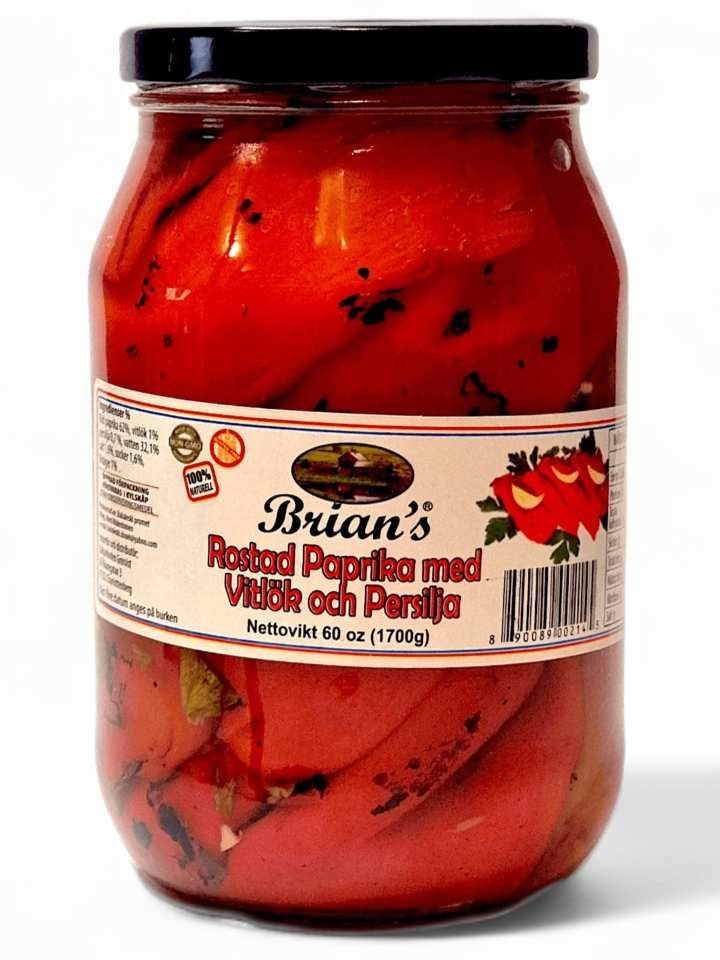 Paprika Rostad Med Vitlök & Persilja 1,7kg ✖ 6