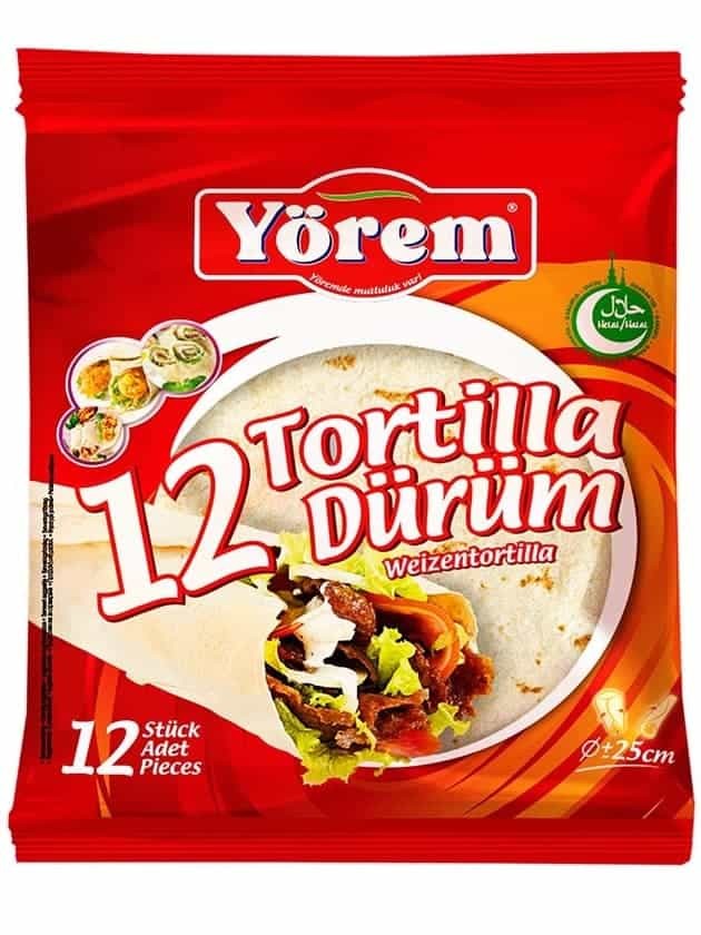 Tortilla Wrap Bröd 25cm (12 st.) ✖ 8