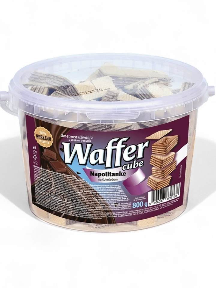 Napolitanke Wafer Cubs M Choklad Fyllning 1kg *1