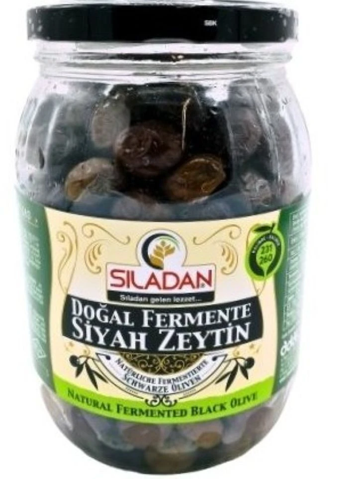 Naturligt Large Svarta Oliver (231-260) 1kg (1pk/6)