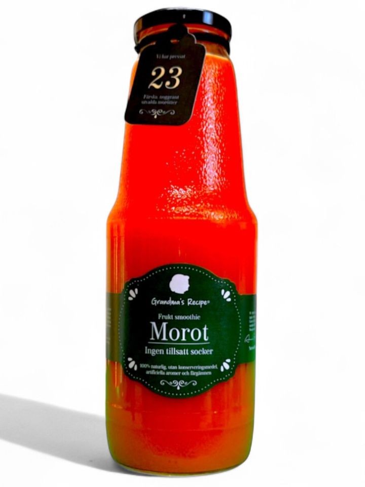 100% Färsk Pressad Morots Frukt Smoothie 1L ✖ 6